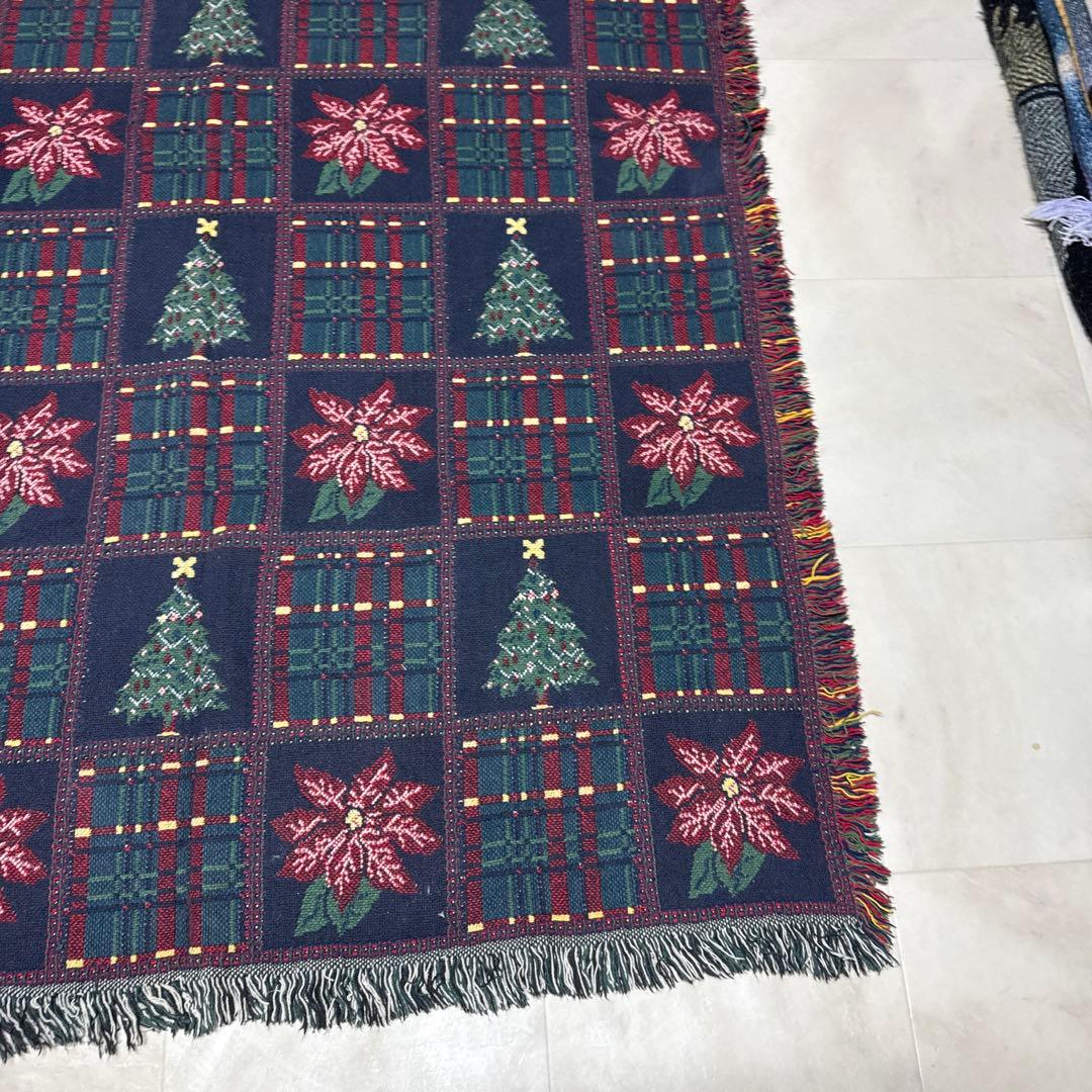 クリスマスツリー マルチカバー　ソファーカバー　ラグ　176x121