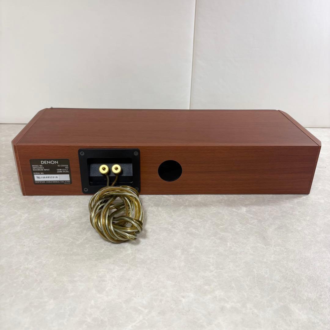 DENON センタースピーカー SC-C555SA ウッド調 コロンビア
