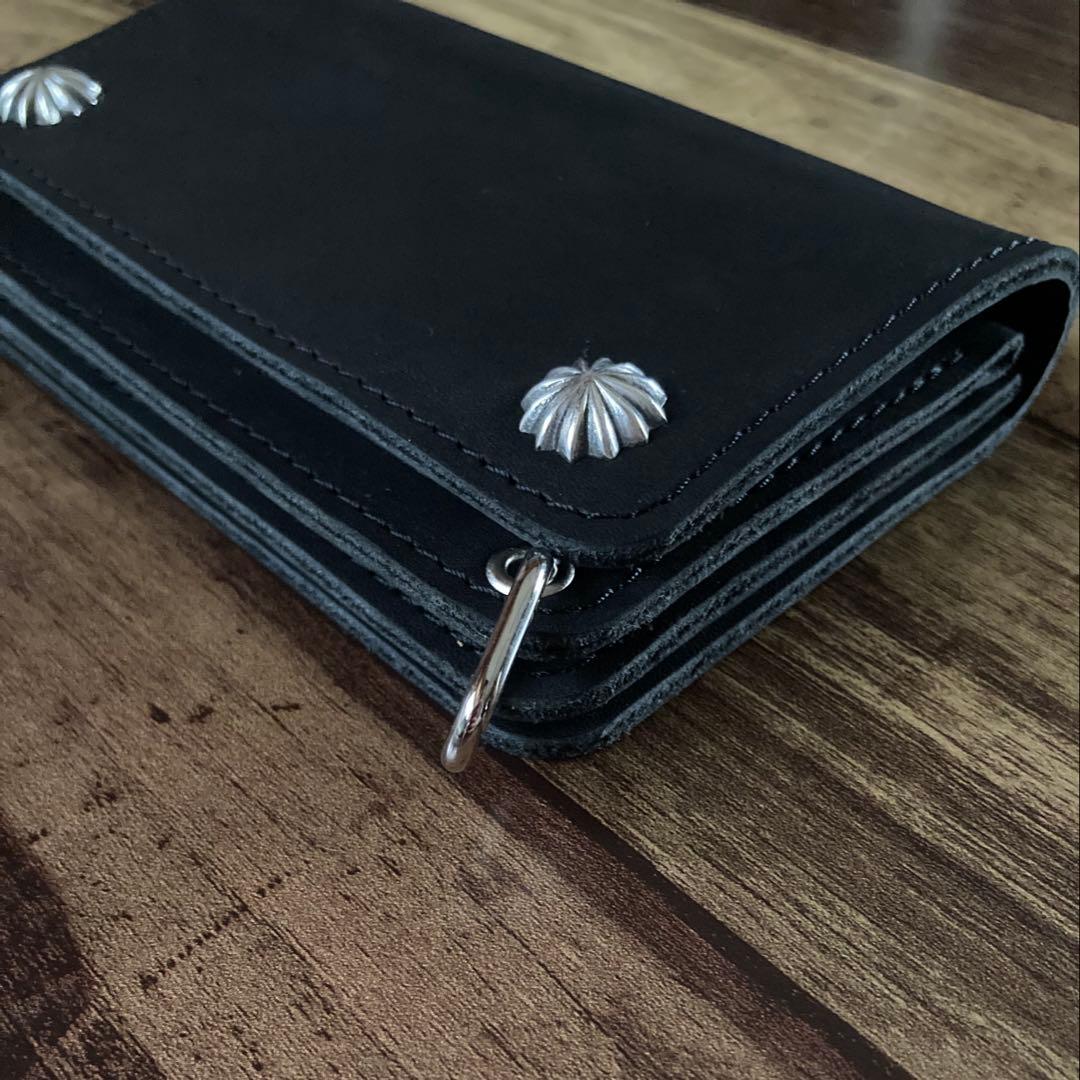 【hide SORA】ミドルトラッカーウォレット【お札を折らずに収納】