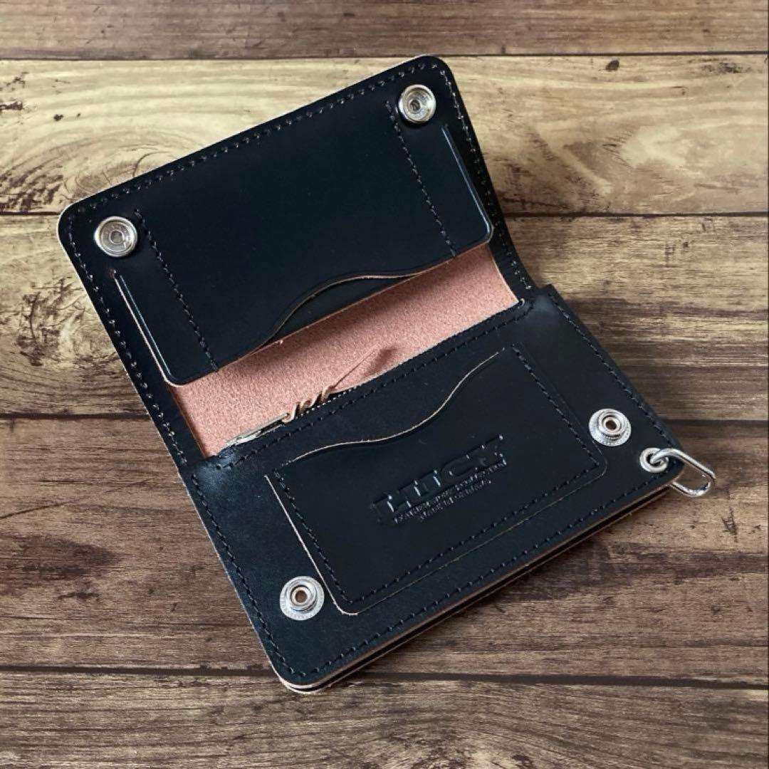 【hide SORA】ミドルトラッカーウォレット【お札を折らずに収納】