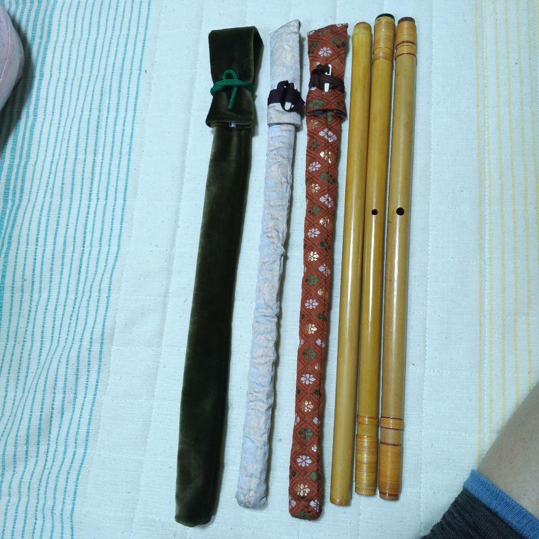 竹製調律篠笛 3本セット
