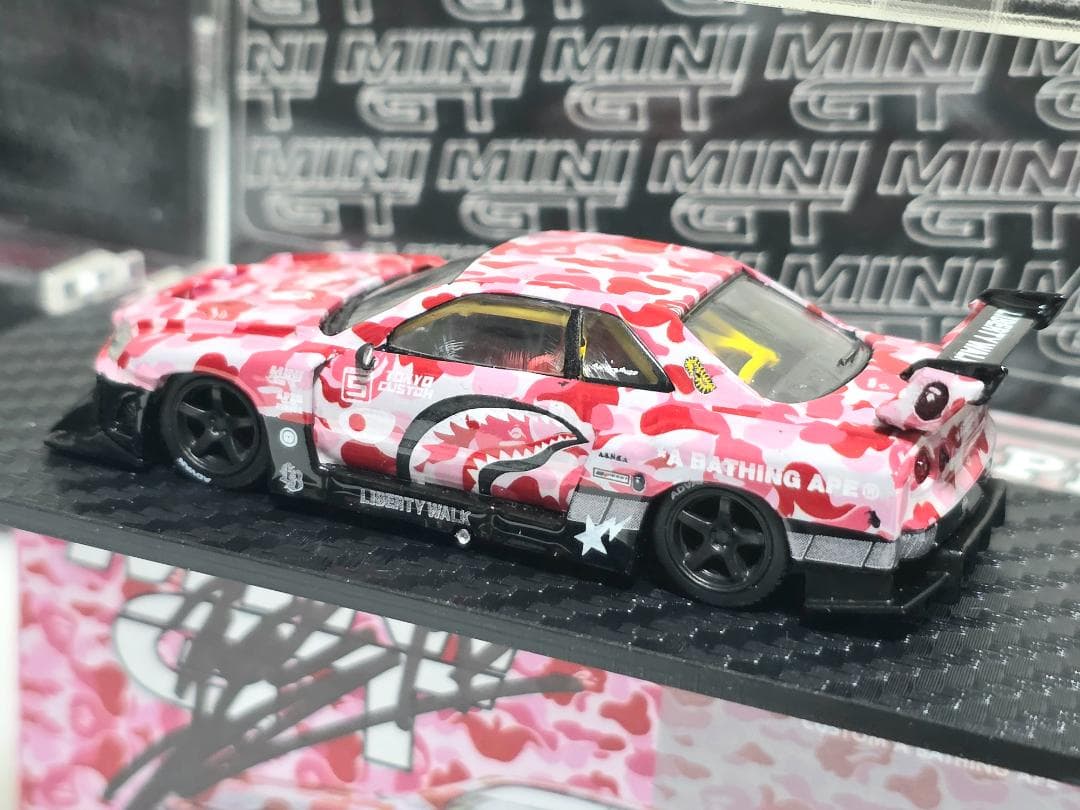 限定 LBWK Mini GT BAPE 日産 ER34+ ケース付きサイン入り