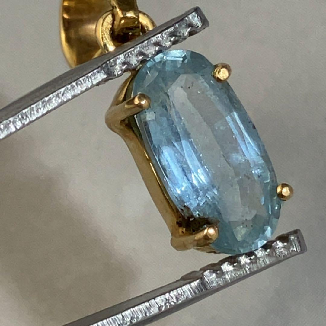 【天然アクアマリン】ペンダントトップアクセサリー高品質ct2746