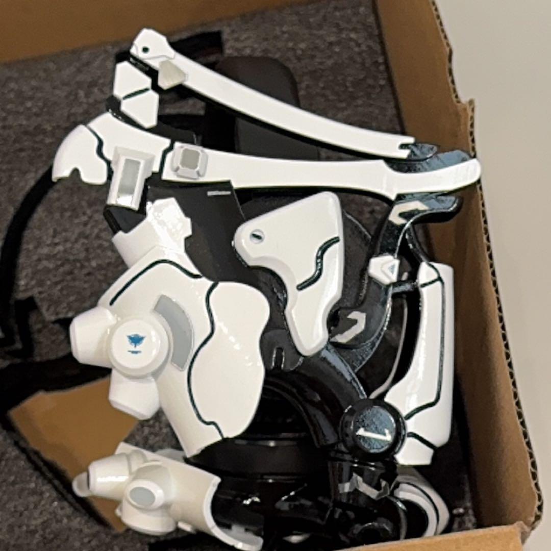 サイバーパンク未来風装飾ヘッドホンBlack Goat
