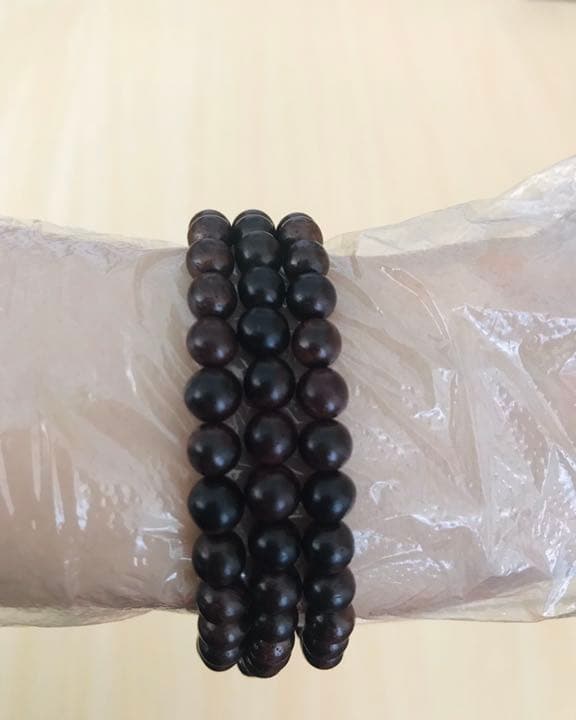 百八念珠 腕輪　仏珠 108粒 天然紅檀 数珠 手串 ブレスレット ネックレス