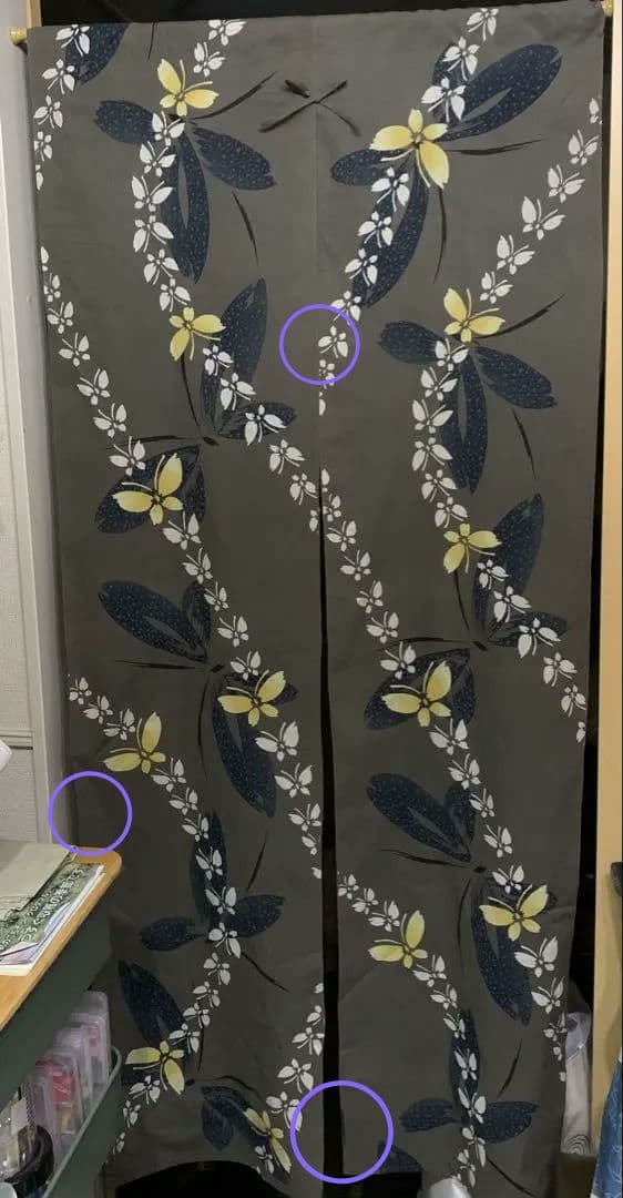 のれん3点　浴衣地　はなみずき様ご依頼分
