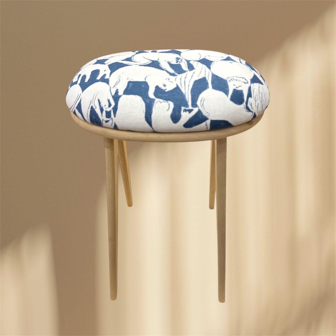 mina perhonen / ミナペルホネン生地使用スツール　ハイスツール