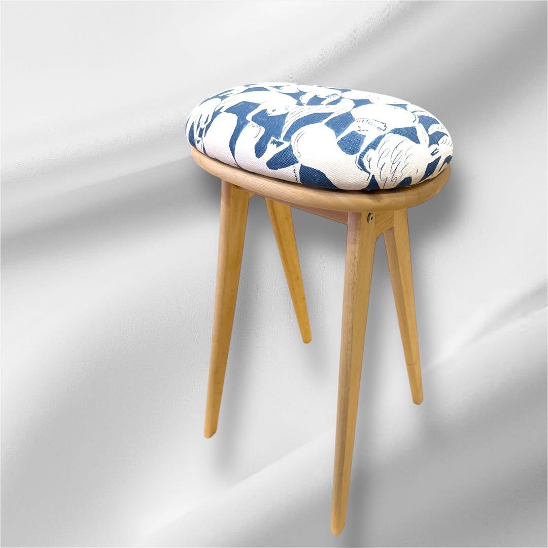 mina perhonen / ミナペルホネン生地使用スツール　ハイスツール