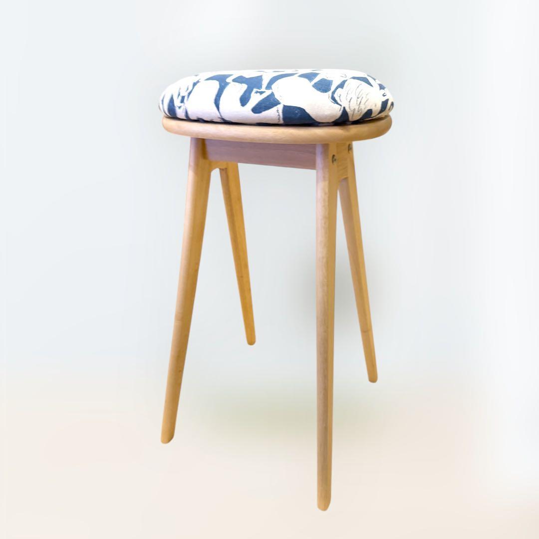 mina perhonen / ミナペルホネン生地使用スツール　ハイスツール
