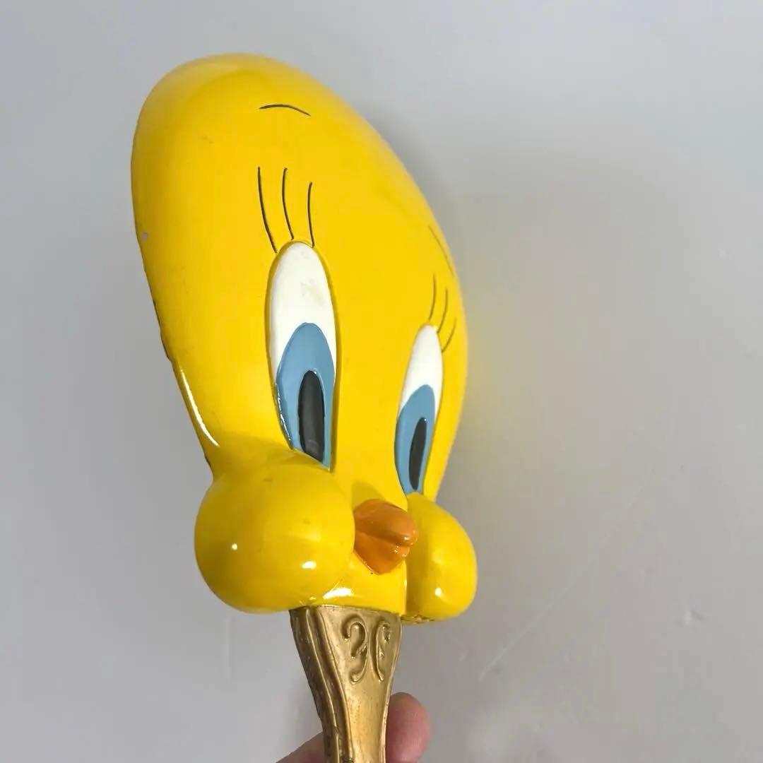 1996年製 TWEETY トゥイーティー 陶器 手鏡 ワーナーブラザーズ刻印