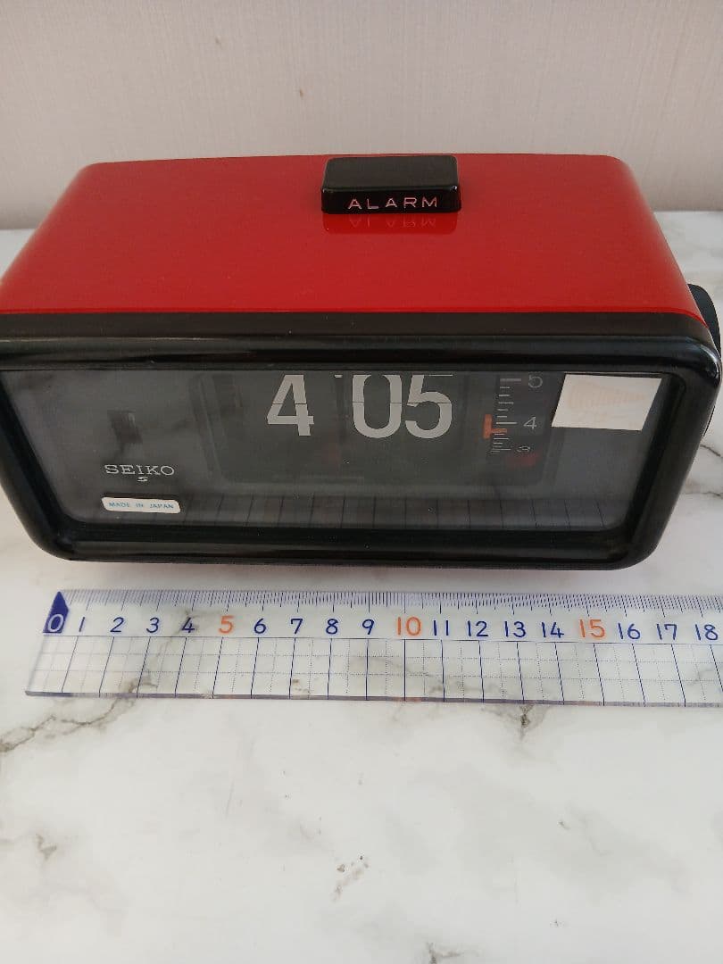 SEIKO パタパタ時計 DP692T 赤と黒 昭和レトロ 50/60Hz