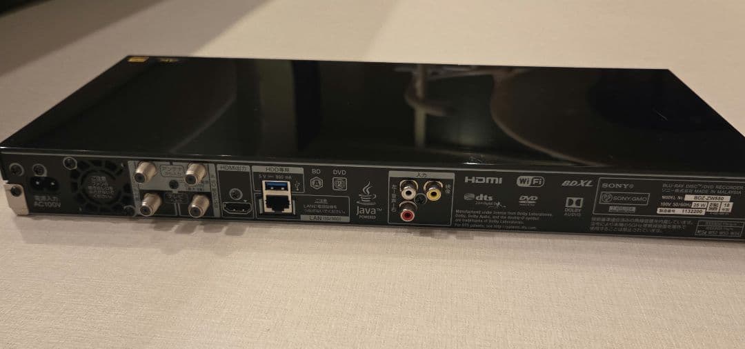 SONY BDZ-ZW550 ブルーレイレコーダー