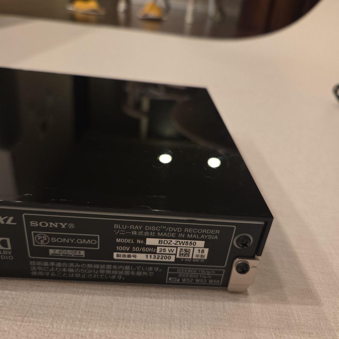 SONY BDZ-ZW550 ブルーレイレコーダー