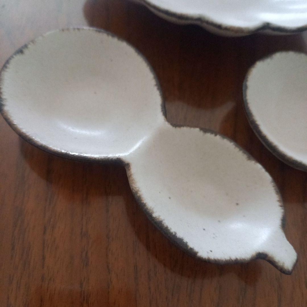 本日までの、値下げ‼️新品未使用☆　石岡信之　ひょうたん豆皿セット