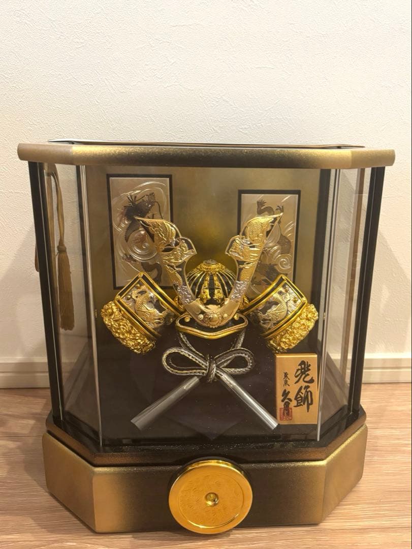 久月　五月人形 アクリルケース入り