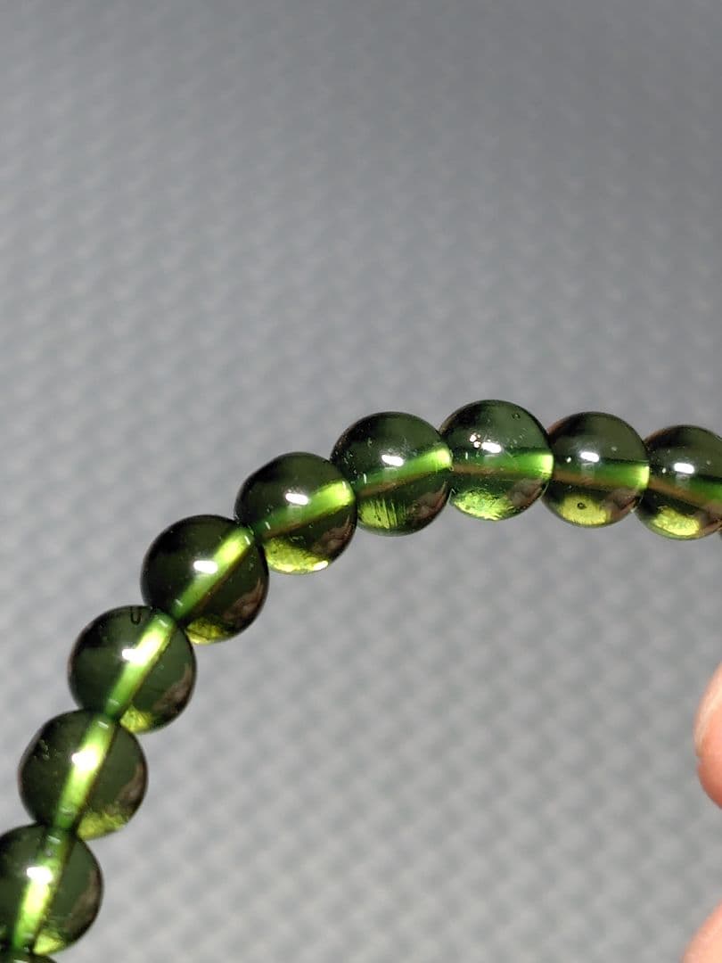 【candy様】モルダバイト一連ブレスレット