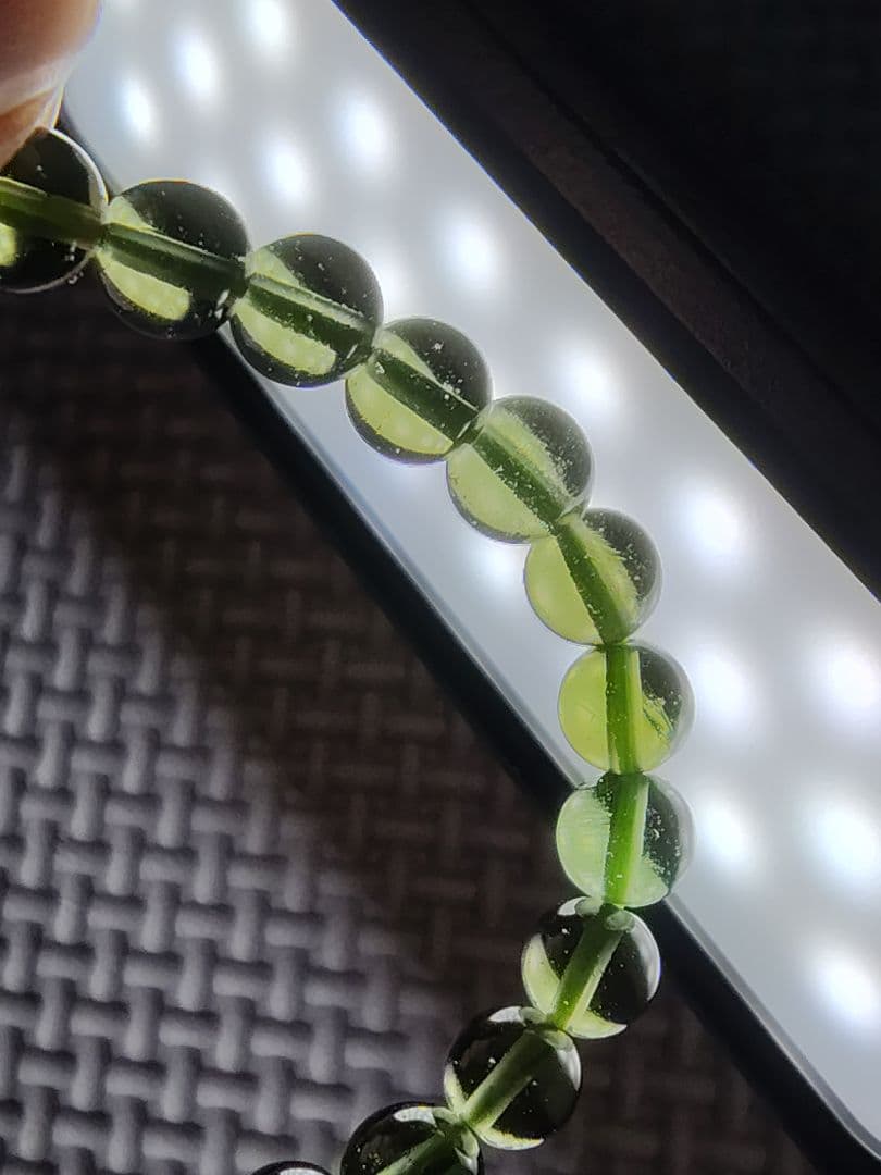 【candy様】モルダバイト一連ブレスレット