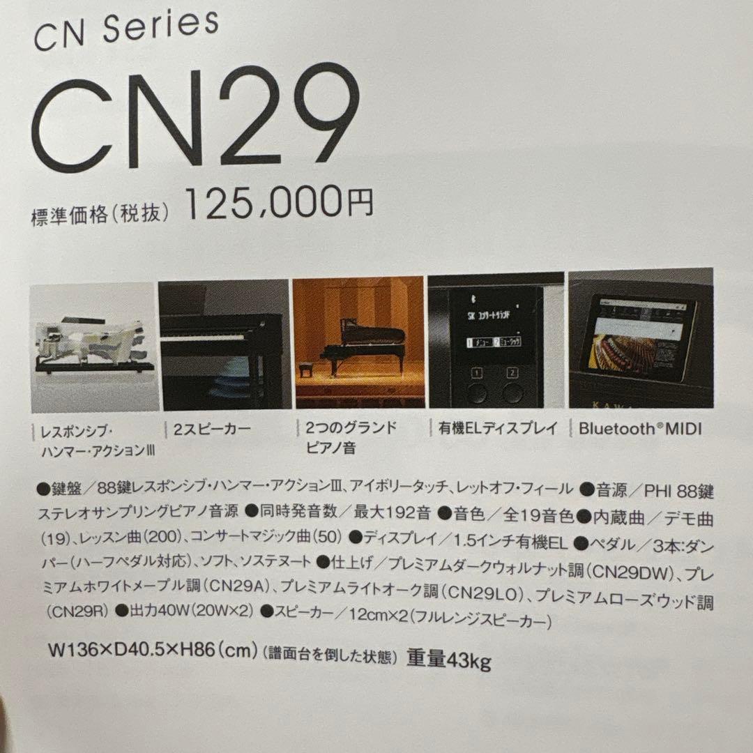 CN29 LO KAWAIデジタルピアノ 88鍵
