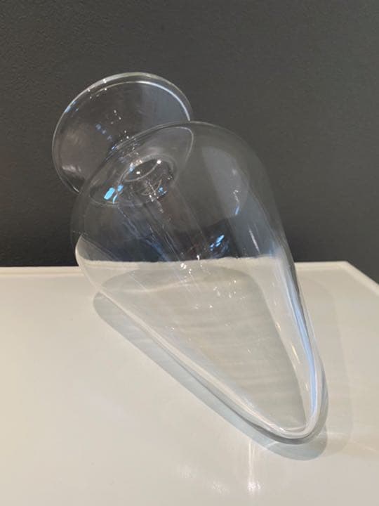 アンティーク ガラス コルク 水槽 フラワーベース 三角形 △