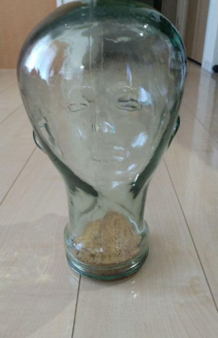 ガラスマネキンヘッド スペイン製 インテリア トルソー
