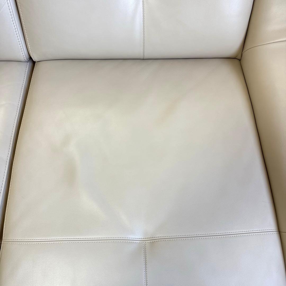 【美品】定価65万円 カリモク 本革ソファ ZU46【右肘2人掛椅子ロング】