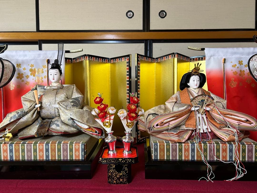 【美品】七段式雛人形飾り