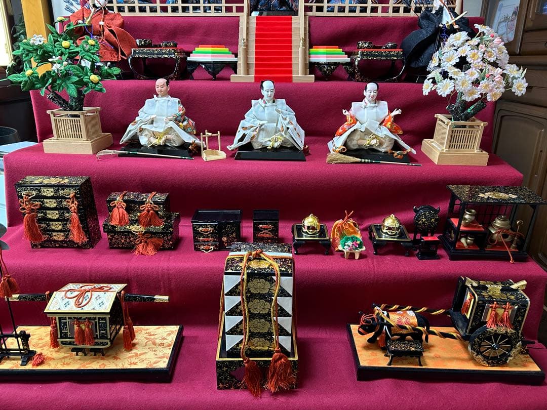 【美品】七段式雛人形飾り