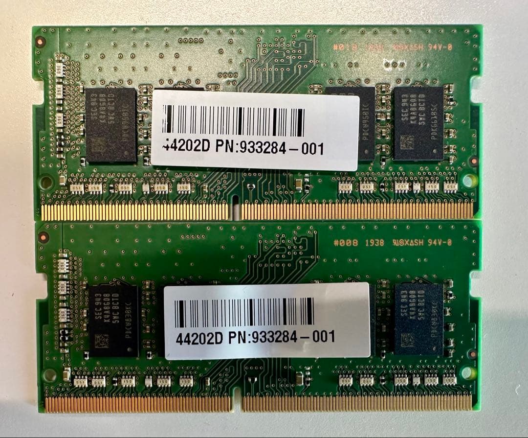 美品 SAMSUNG 8GB×2枚セット DDR4-2666