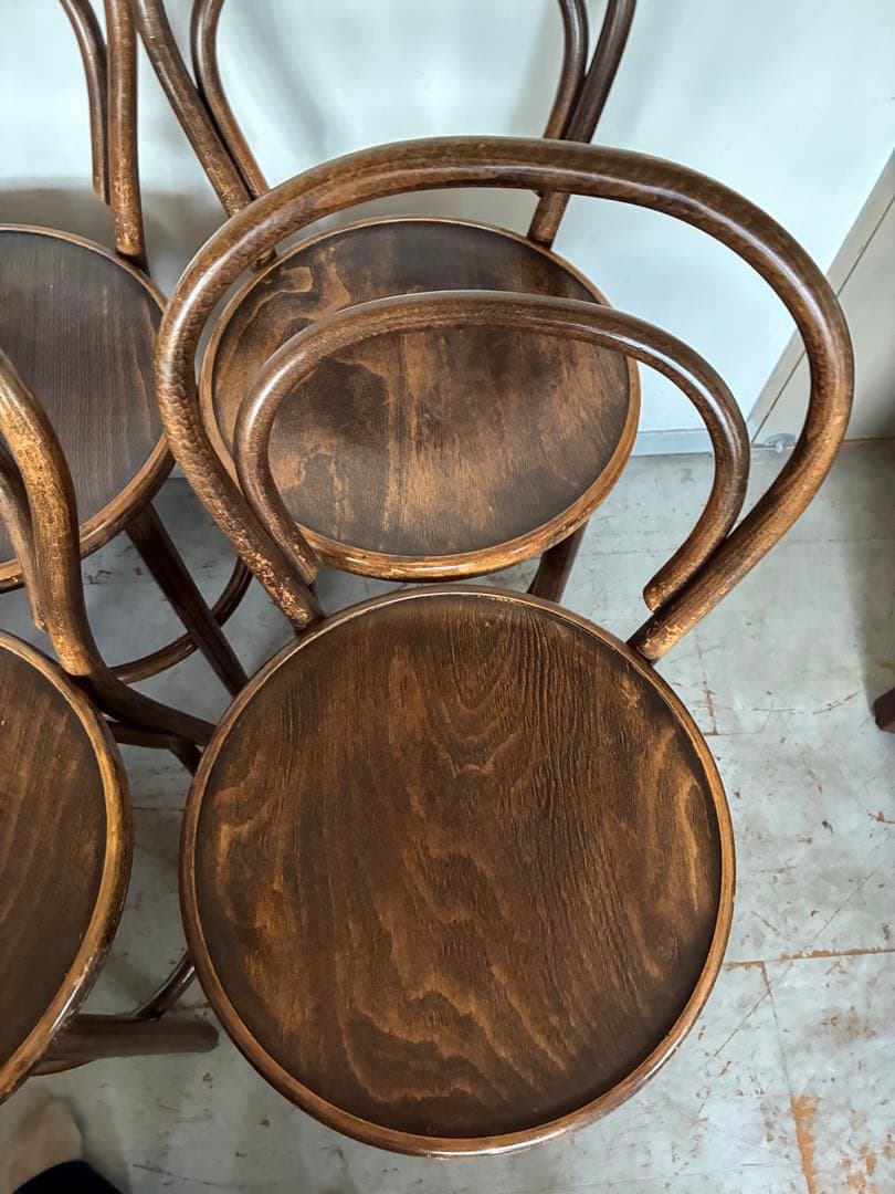 TON ベントウッドカウンターチェア　6脚セット