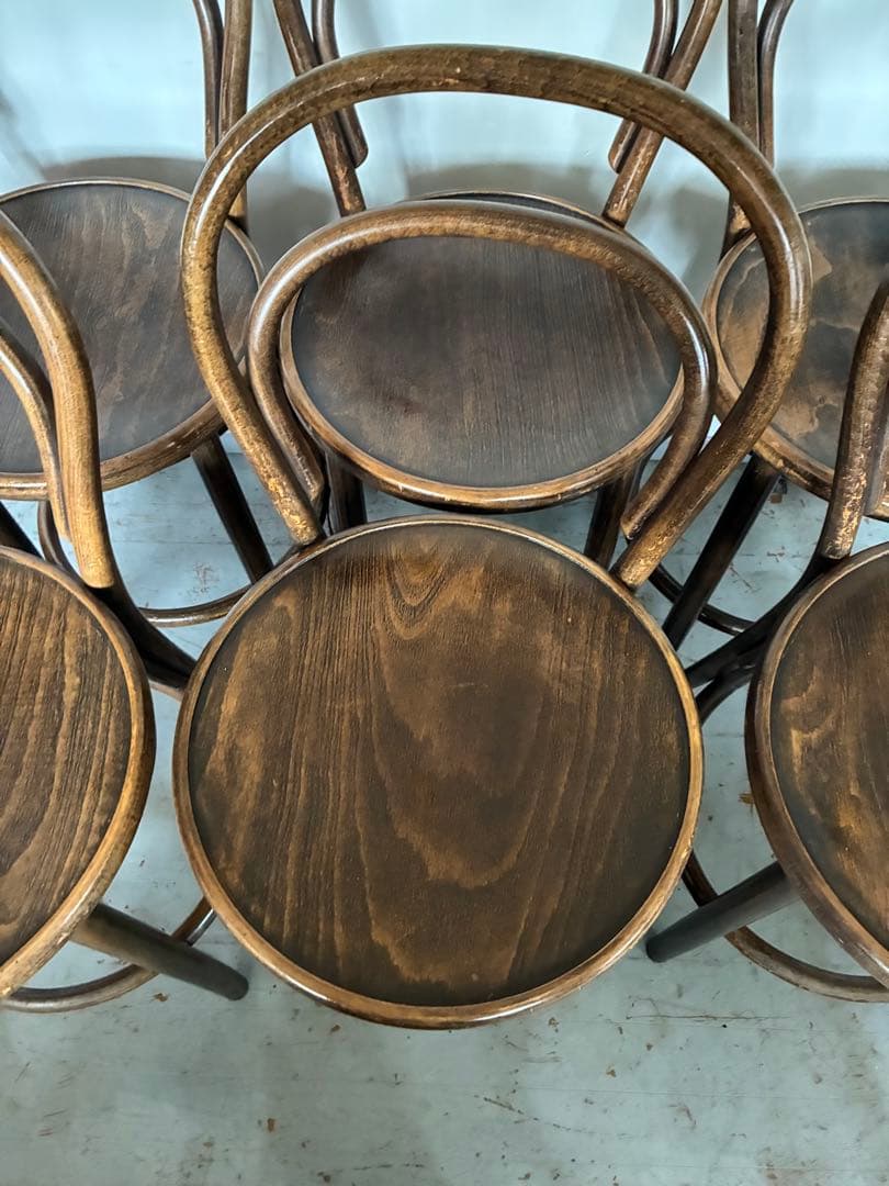 TON ベントウッドカウンターチェア　6脚セット