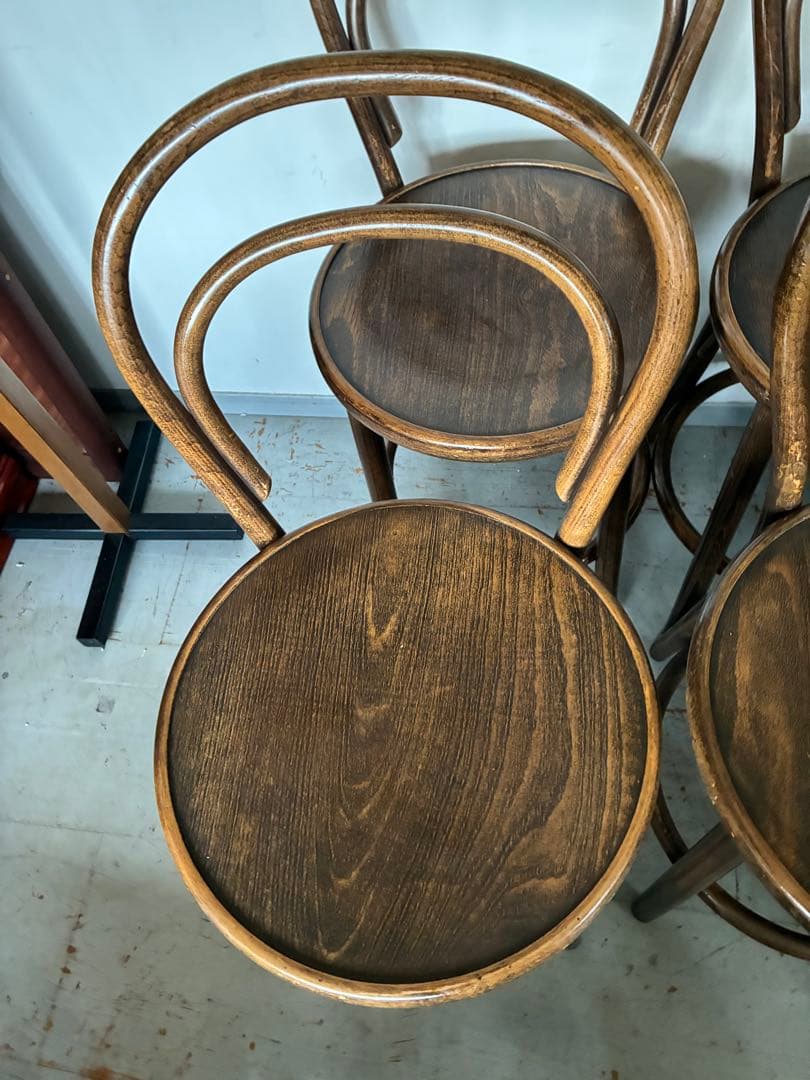 TON ベントウッドカウンターチェア　6脚セット