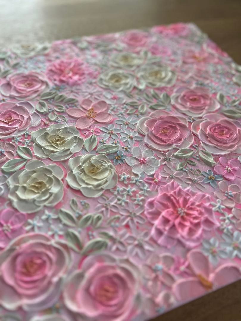 絵画 フラワーアート 花の絵 現代アート アートパネル　花柄　フランフラン