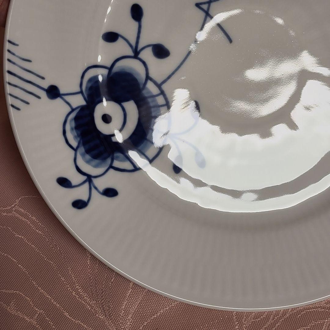 ロイヤルコペンハーゲン　ブルーフルーテッドメガ　プレート　2枚　え127