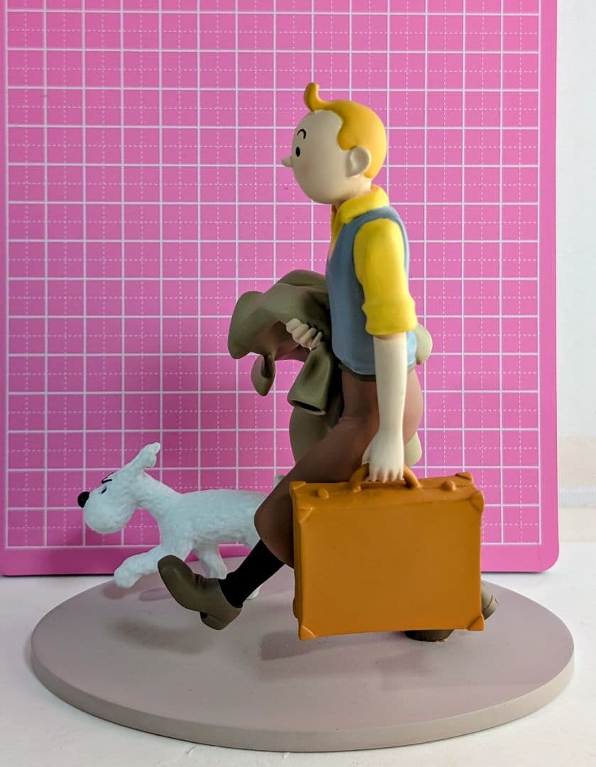 美術館級美品〈タンタンの冒険TINTIN&Yフィギュア フランス製〉