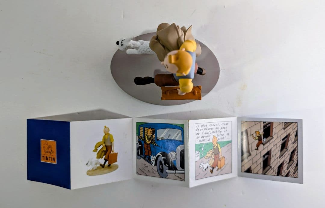 美術館級美品〈タンタンの冒険TINTIN&Yフィギュア フランス製〉