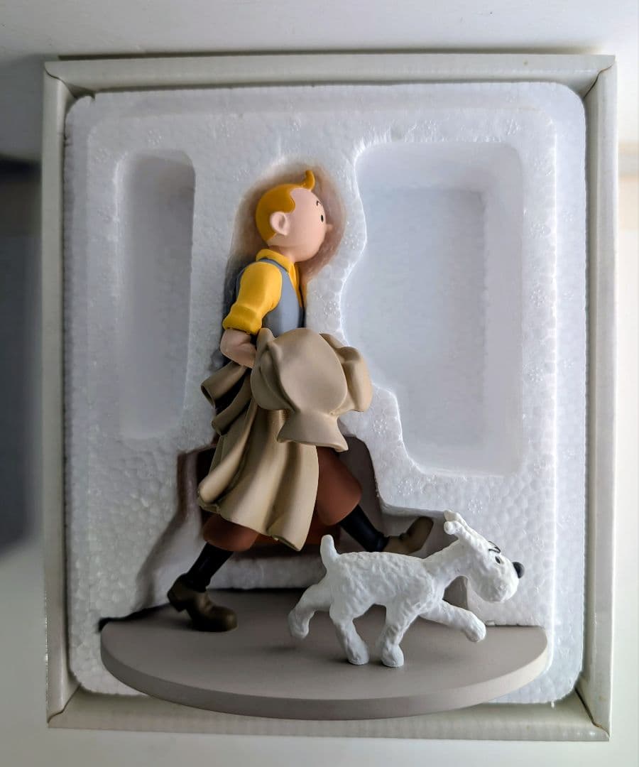 美術館級美品〈タンタンの冒険TINTIN&Yフィギュア フランス製〉