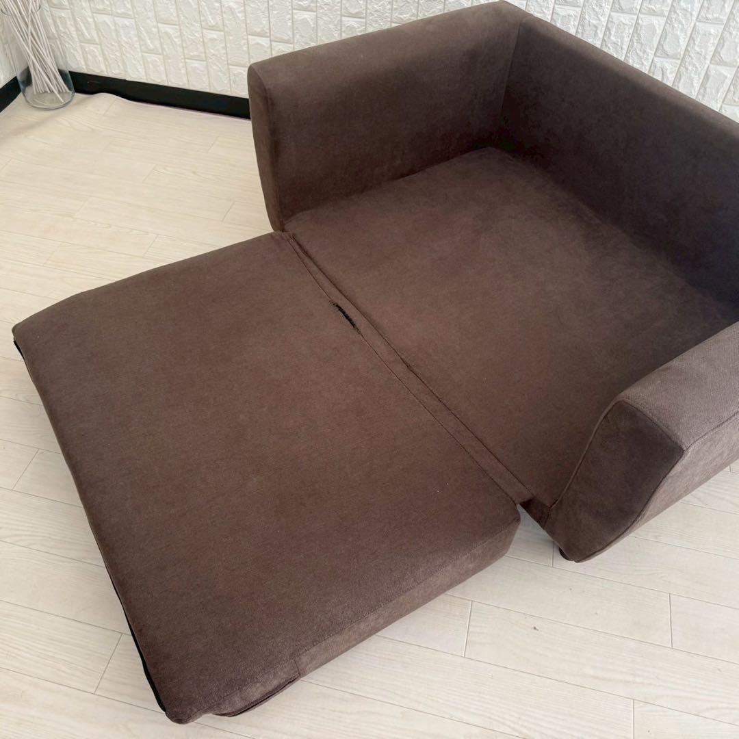 都内23区配送無料✨2人掛けソファ　ブラウン系　美品