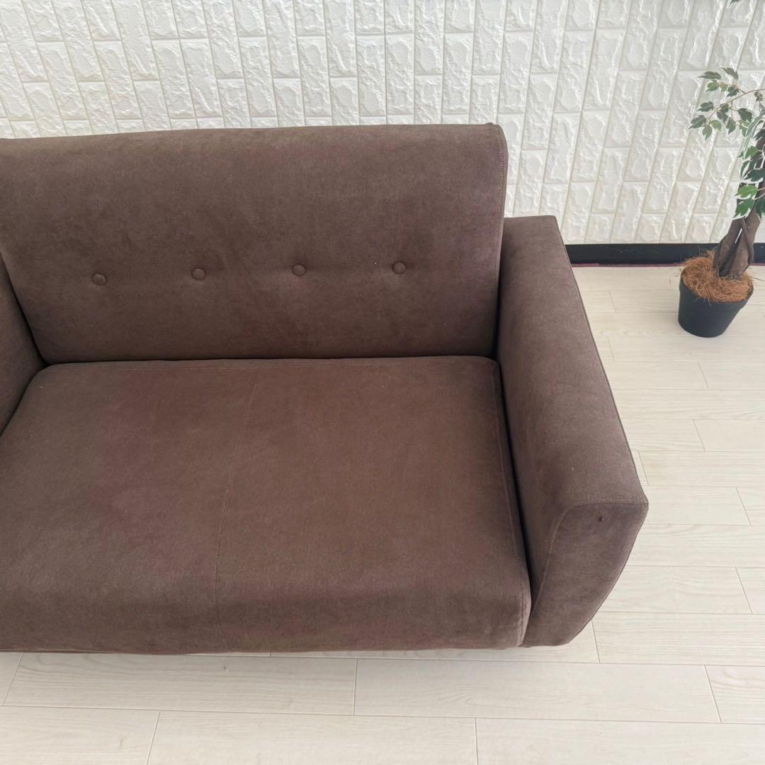 都内23区配送無料✨2人掛けソファ　ブラウン系　美品