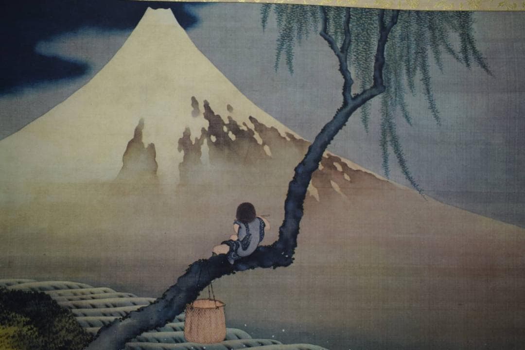 複製/葛飾北斎/富獄図/工芸/布袋屋掛軸HJ-525