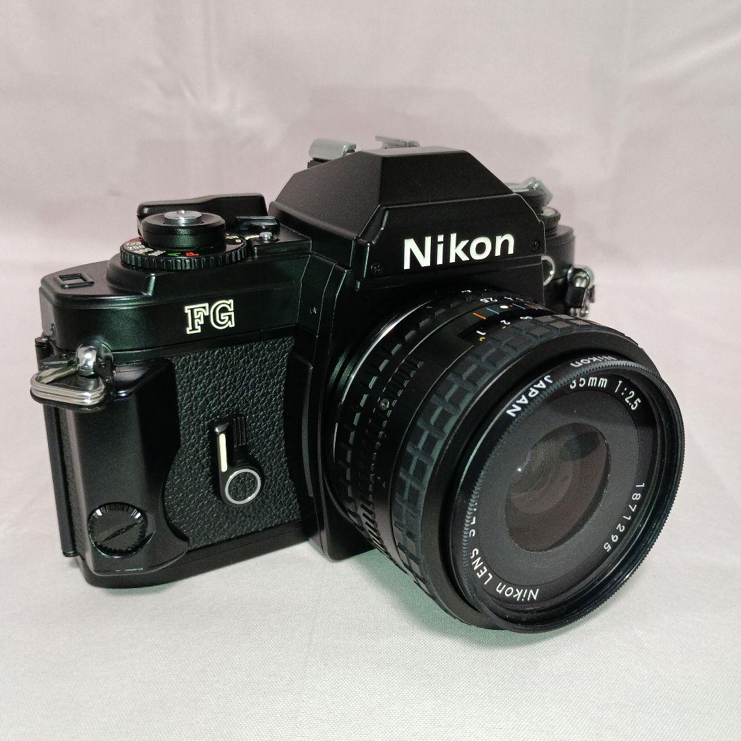 ニコン FG　レンズ 35mm F2.5 付き