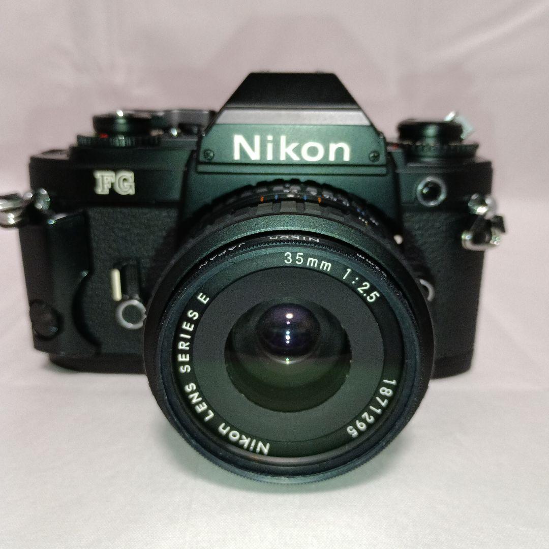 ニコン FG　レンズ 35mm F2.5 付き