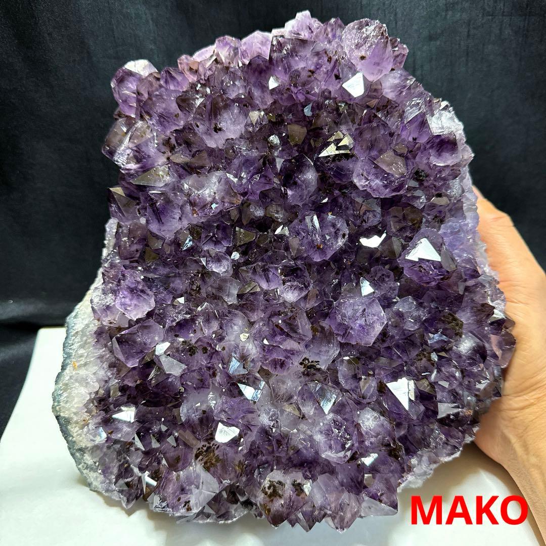 M1631☆アメジストクラスター7.4Kg☆天然石　原石☆N50209