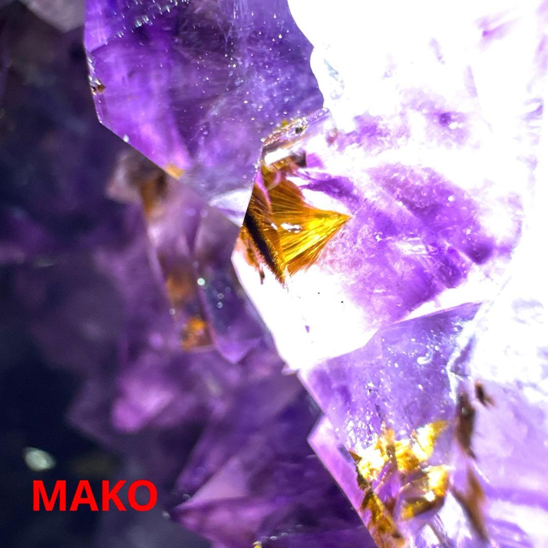 M1631☆アメジストクラスター7.4Kg☆天然石　原石☆N50209