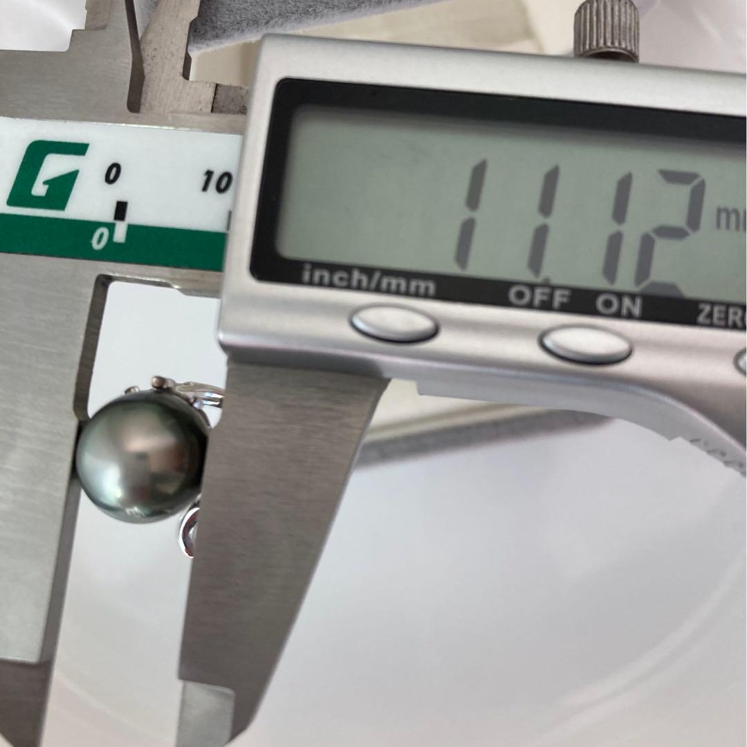 タヒチ黒蝶真珠11.1mmの指輪