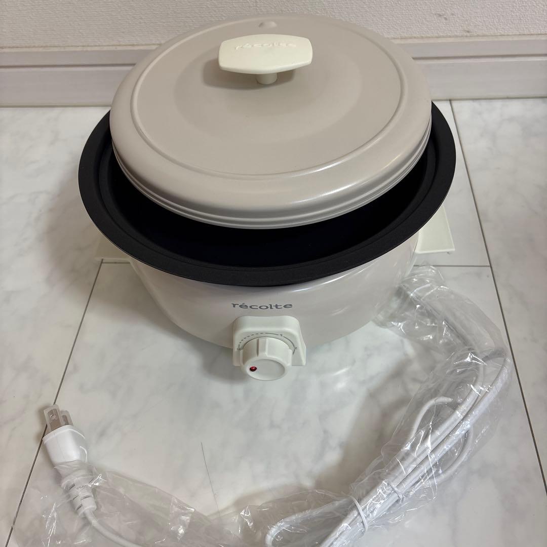 レコルトポットデュオタント　RPF-2 オプショングリルプレート付き　新品未使用
