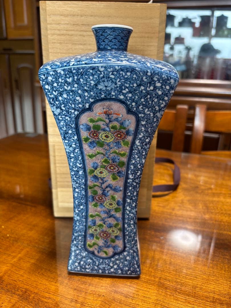 陶器瓶　角瓶　葉山有樹作品