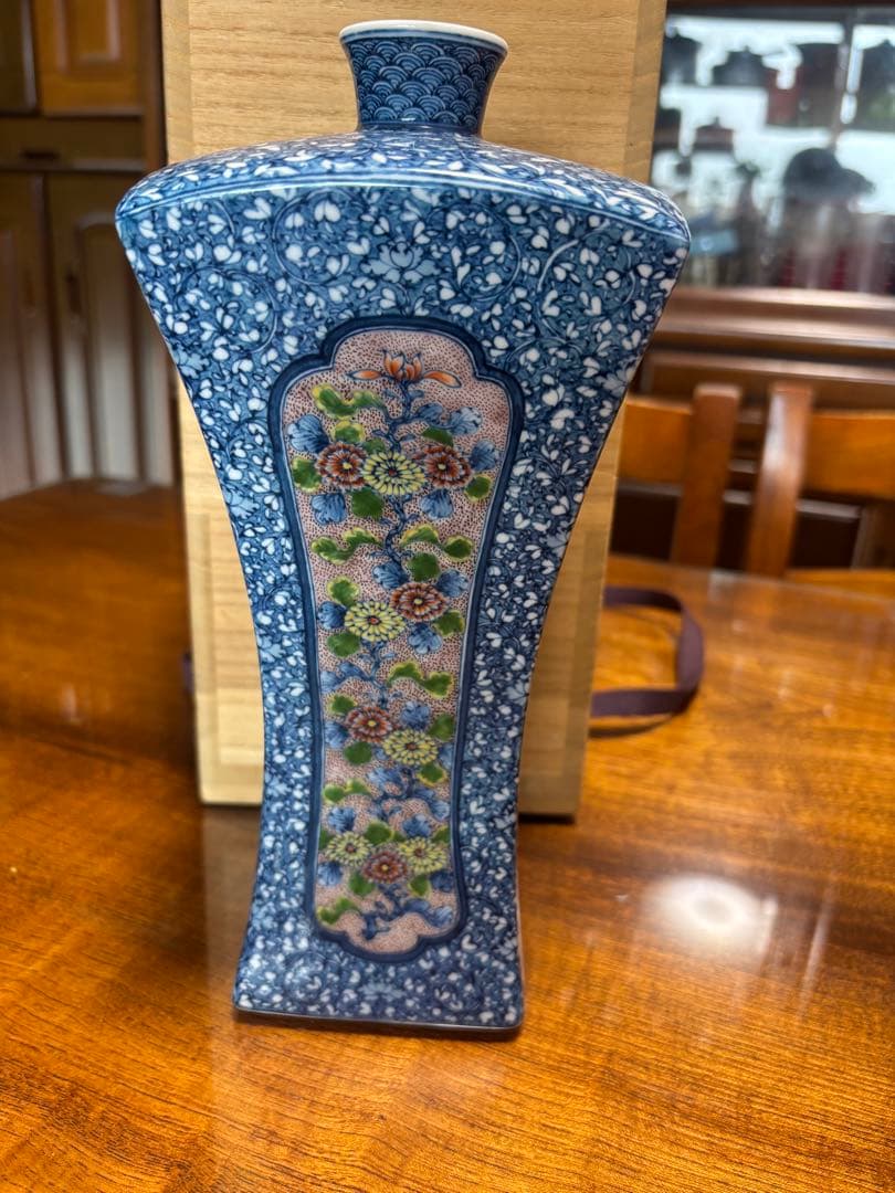 陶器瓶　角瓶　葉山有樹作品