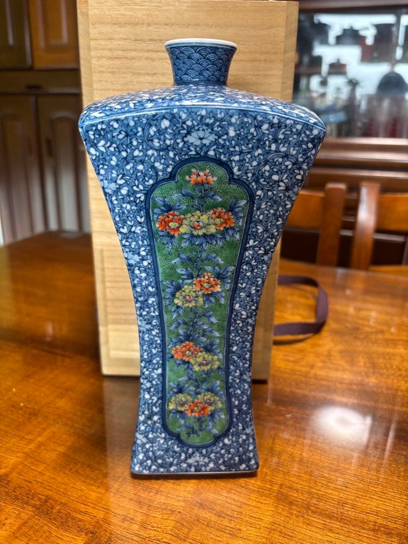 陶器瓶　角瓶　葉山有樹作品