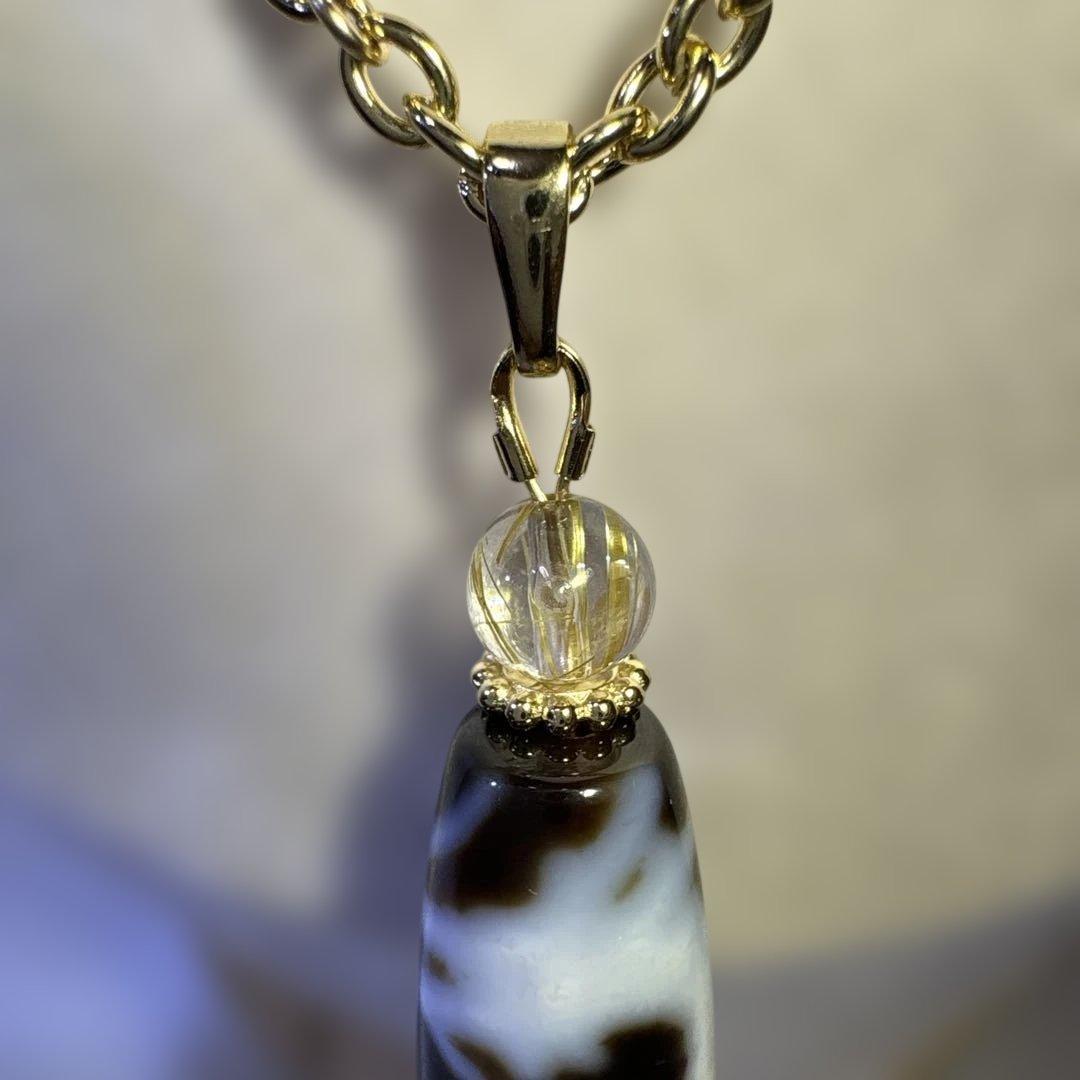 五本爪龍神天珠（皇帝龍）ネックレス