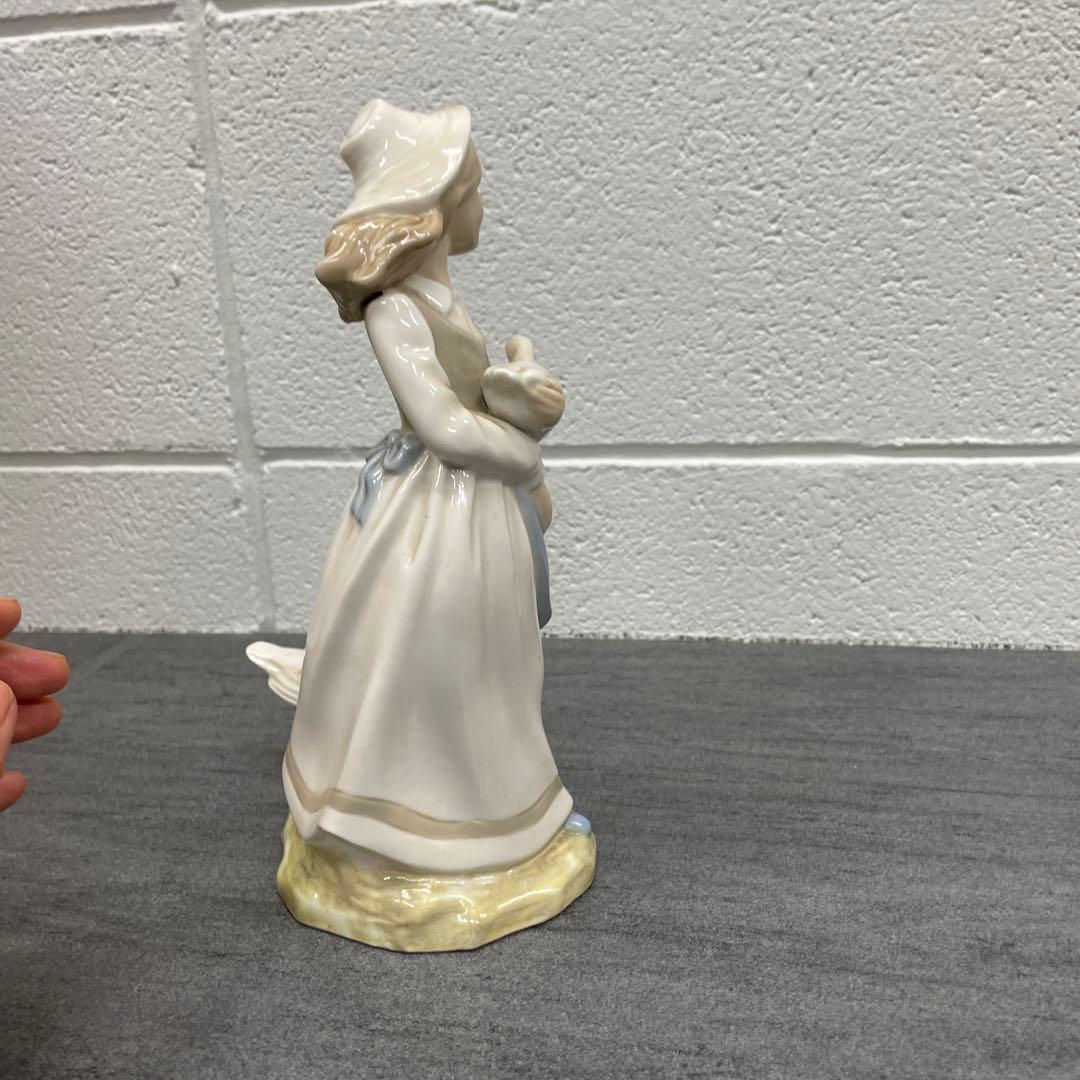 【美品】Lladro 少女とアヒルとガチョウ
